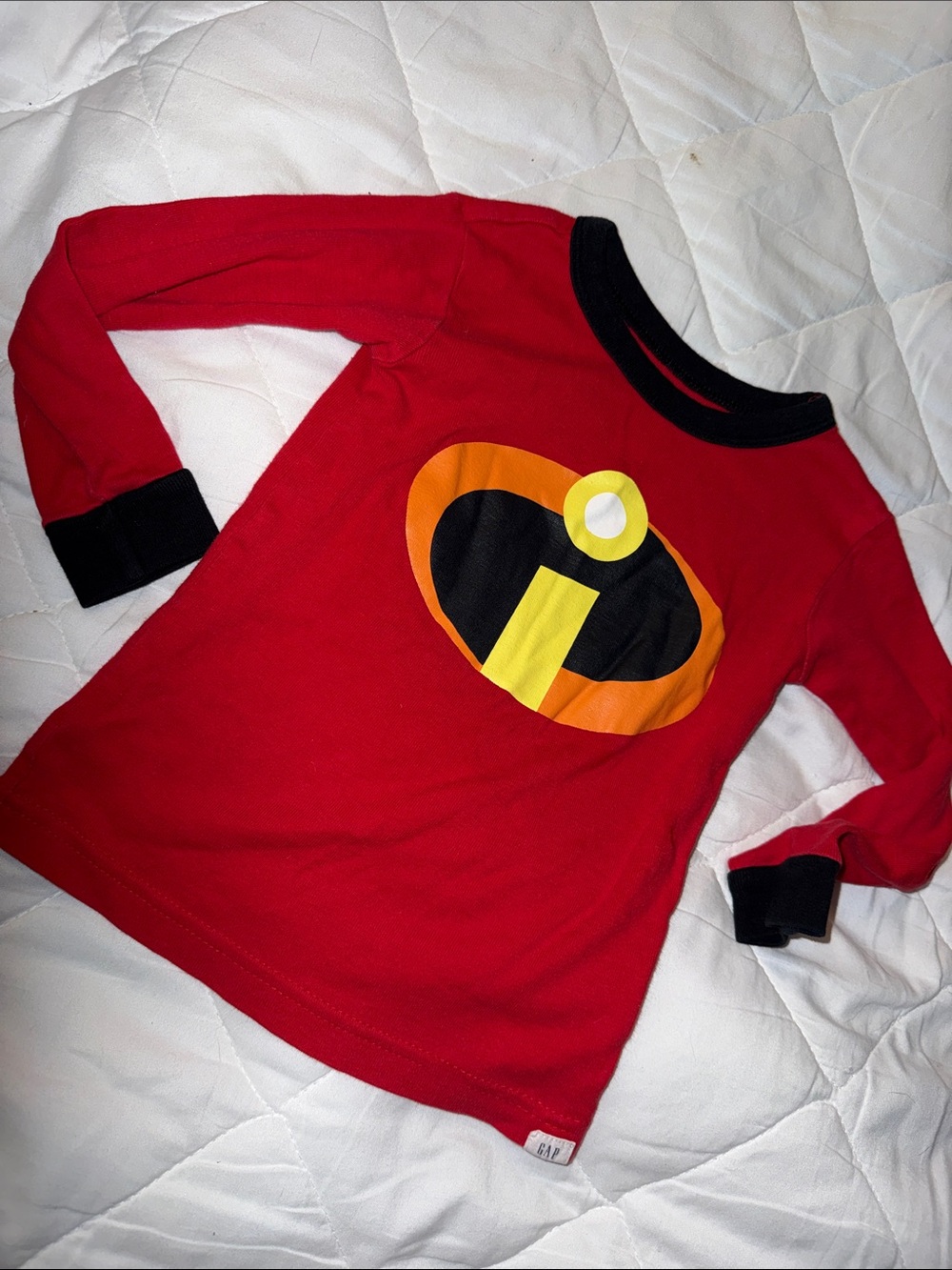 2T Disney baby gap Red Kids impossible Superhero Logo Costume Top